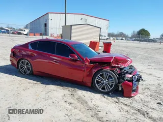2015 Infiniti Q50 Premium with VIN JN1BV7AP6FM339042, listed as a IAAI auction lot 41645935 with 109,439 mi miles. Bid and sale history available at carsss.com. Image 6.