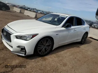 2020 Infiniti Q50 Luxe with VIN JN1EV7AR0LM253462, listed as a Copart auction lot 64016965 with 47,442 mi miles and Non repairable. Bid and sale history available at DreamBid. Image 1.
