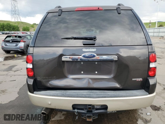 2007 Ford Explorer Eddie Bauer with VIN 1FMEU74817UB70871, listed as a Copart auction lot 60898745 with 185,620 mi miles and Salvage title. Bid and sale history available at DreamBid. Image 6.