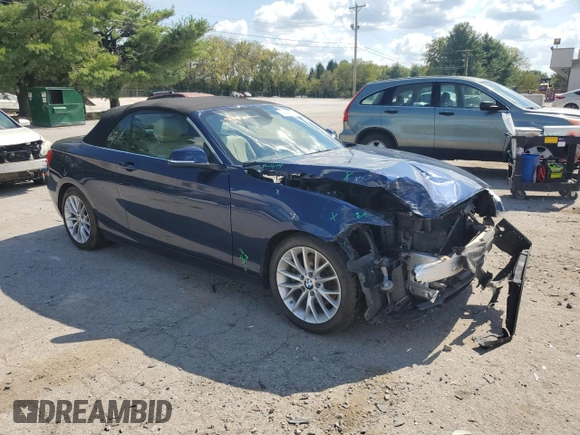 2016 BMW 2 Series 228i xDrive with VIN WBA1L9C50GV324969, listed as a Copart auction lot 72618854 with 71,300 mi miles and Salvage Title. Bid and sale history available at carsss.com. Image 4.
