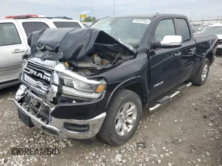 2020 Ram 1500 Laramie with VIN 1C6SRFDT8LN121976, listed as a Copart auction lot 66707184 with 80,004 mi miles and Salvage Title. Bid and sale history available at carsss.com. Image 1.