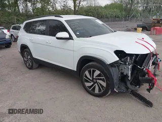2024 Volkswagen Atlas SE with VIN 1V2HR2CA2RC604880, listed as a IAAI auction lot 42134511 with 11,993 mi miles and . Bid and sale history available at DreamBid. Image 1.