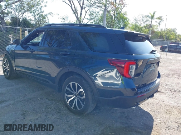 2022 Ford Explorer ST-Line z VIN 1FMSK7KH9NGB68860, wystawiony jako IAAI lot #42287420 z przebiegiem 25 579 mil mil oraz . Historia ofert i sprzedaży dostępna na DreamBid. Obrazek 3.
