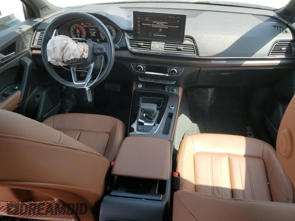 2023 Audi Q5 Premium Plus with VIN WA1BBAFY6P2108346, listed as a Copart auction lot 51733395 with 15,567 mi miles and Salvage title. Bid and sale history available at DreamBid. Image 8.