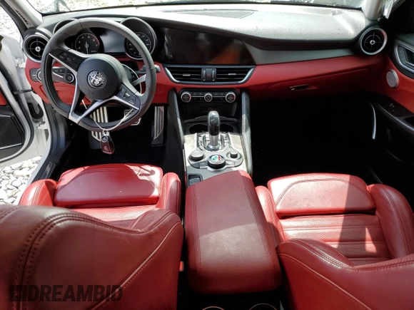 2018 Alfa Romeo Giulia Ti Sport with VIN ZARFAECN0J7597838, listed as a Copart auction lot 47893803 with 54,170 mi miles. Bid and sale history available at carsss.com. Image 8.