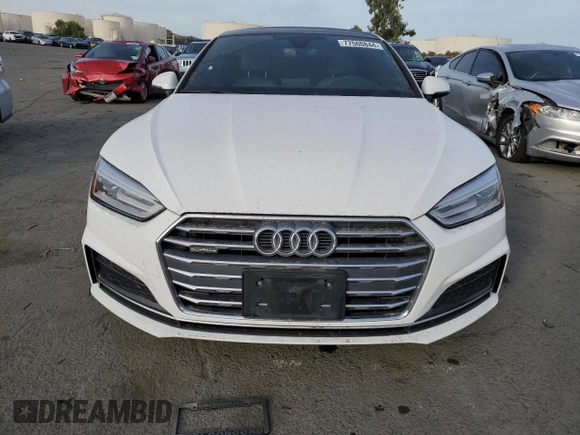 2018 Audi A5 Sportback Premium with VIN WAUDNCF51JA080277, listed as a Copart auction lot 77560844 with 139,696 mi miles and Salvage Title. Bid and sale history available at carsss.com. Image 5.