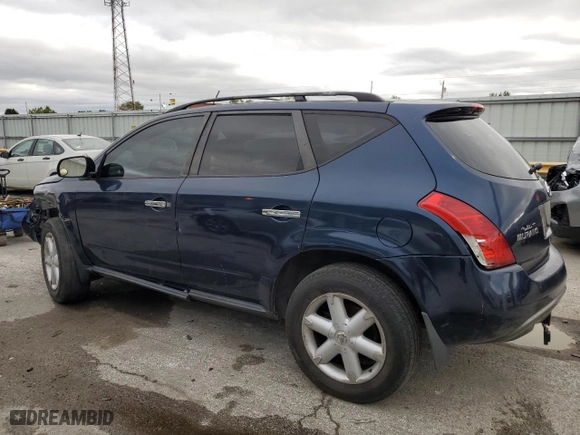 2005 Nissan Murano SE with VIN JN8AZ08W05W405139, listed as a Copart auction lot 72080964 with 233,680 mi miles and Salvage Title. Bid and sale history available at carsss.com. Image 2.