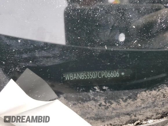 2007 BMW 5 Series 550i with VIN WBANB53507CP06606, listed as a Copart auction lot 50882285 with 127,910 mi miles and Clean Title. Bid and sale history available at DreamBid. Image 12.