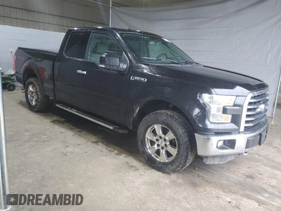 2015 Ford F-150 XLT with VIN 1FTFX1EF9FKD86097, listed as a Copart auction lot 55771465 with 152,026 mi miles and Salvage title. Bid and sale history available at DreamBid. Image 4.