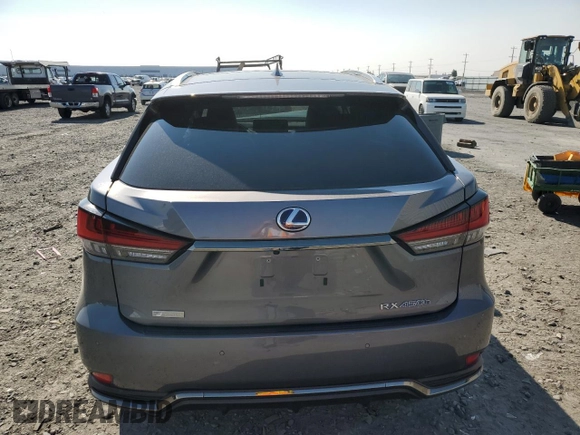 2022 Lexus RX with VIN 2T2YGMDA3NC080976, listed as a Copart auction lot 66697824 with 15,536 mi miles and Salvage Title. Bid and sale history available at carsss.com. Image 6.