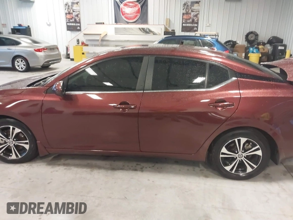 2021 Nissan Sentra SV with VIN 3N1AB8CV6MY229317, listed as a IAAI auction lot 41744814 with 92,771 mi miles. Bid and sale history available at carsss.com. Image 14.