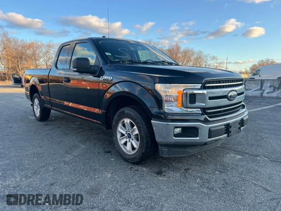 2018 Ford F-150 XL with VIN 1FTEX1CB0JKF17440, listed as a Copart auction lot 52651455 with 168,000 mi miles and Clean Title. Bid and sale history available at carsss.com. Image 1.
