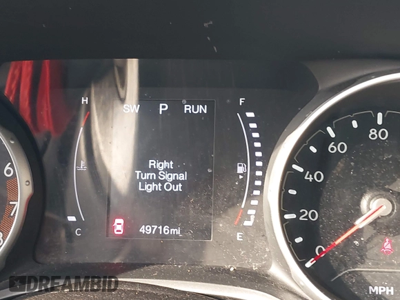 2019 Jeep Compass Latitude with VIN 3C4NJDBB3KT835802, listed as a IAAI auction lot 41893590 with 49,716 mi miles and . Bid and sale history available at DreamBid. Image 16.