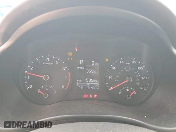 2021 Kia Rio LX with VIN 3KPA24AD1ME369454, listed as a Copart auction lot 50754405 with 81,458 mi miles and Salvage Title. Bid and sale history available at DreamBid. Image 9.