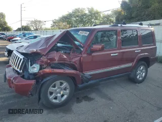 2008 Jeep Commander Overland with VIN 1J8HG68288C111423, listed as a Copart auction lot 66381584 with 191,527 mi miles and Salvage Title. Bid and sale history available at carsss.com. Image 1.