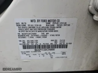 2018 Ford EcoSport SES with VIN MAJ6P1CL8JC240081, listed as a Copart auction lot 83957294 with 39,193 mi miles and Salvage Title. Bid and sale history available at carsss.com. Image 13.