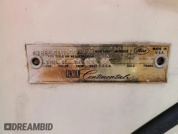 1966 Lincoln Continental with VIN 6Y86G414159, listed as a Copart auction lot 76480434 with 87,933 mi miles and Salvage Title. Bid and sale history available at DreamBid. Image 12.