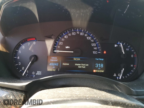 2014 Cadillac ATS Performance with VIN 1G6AC5S37E0174139, listed as a Copart auction lot 50135425 with 49,242 mi miles and Salvage Title. Bid and sale history available at carsss.com. Image 9.