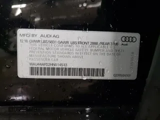2017 Audi A8 z VIN WAU44AFD2HN014533, wystawiony jako Copart lot #46684705 z przebiegiem 94 030 mil mil oraz Szkody całkowita. Historia ofert i sprzedaży dostępna na DreamBid. Obrazek 12.