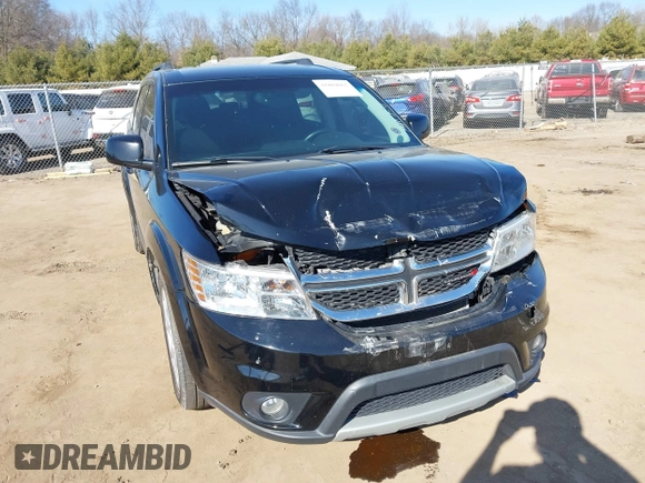 2015 Dodge Journey SXT with VIN 3C4PDCBG9FT708760, listed as a IAAI auction lot 41804065 with 154,676 mi miles. Bid and sale history available at carsss.com. Image 1.