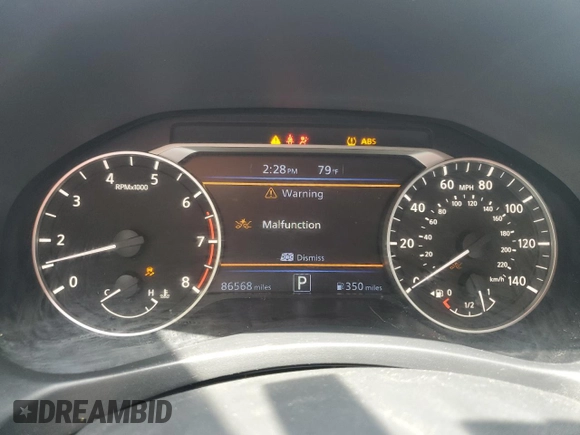 2020 Nissan Altima S with VIN 1N4BL4BV3LC244976, listed as a Copart auction lot 52528535 with 86,568 mi miles and Non repairable. Bid and sale history available at DreamBid. Image 9.