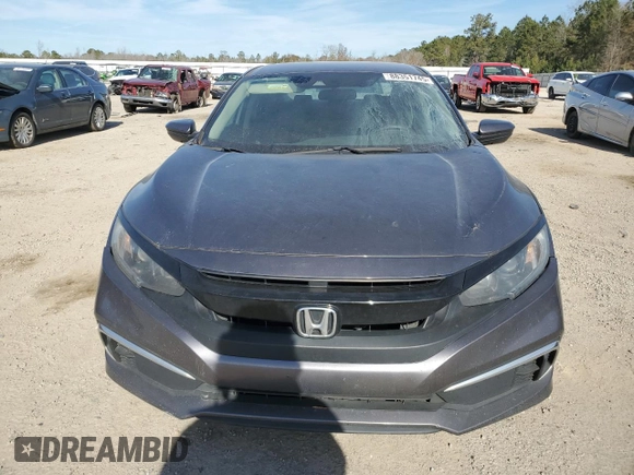 2019 Honda Civic Sedan LX with VIN 19XFC2F65KE032073, listed as a Copart auction lot 88351745 with 136,207 mi miles and Salvage Title. Bid and sale history available at carsss.com. Image 5.