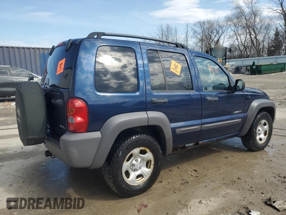 2004 Jeep Liberty Sport with VIN 1J4GL48K34W198928, listed as a Copart auction lot 54298735 with 121,641 mi miles and Non Repairable. Bid and sale history available at carsss.com. Image 3.