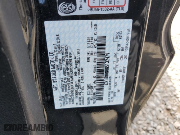 2008 Ford Mustang Deluxe z VIN 1ZVHT80N085132479, wystawiony jako Copart lot #54768695 z przebiegiem 42 404 mil mil oraz Szkoda całkowita • Salvage title. Historia ofert i sprzedaży dostępna na DreamBid. Obrazek 12.