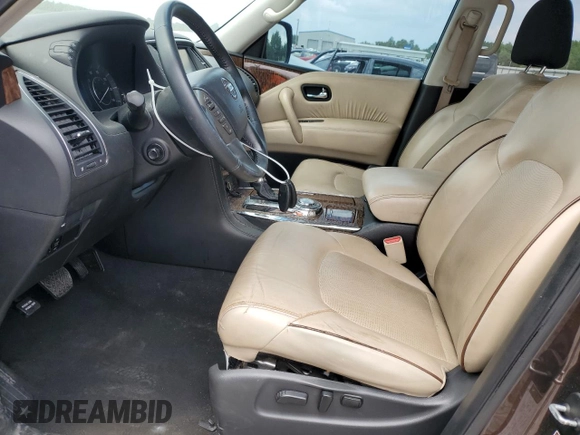 2017 Nissan Armada SV with VIN JN8AY2ND2H9005734, listed as a Copart auction lot 66309634 with 112,585 mi miles and Salvage Title. Bid and sale history available at carsss.com. Image 7.