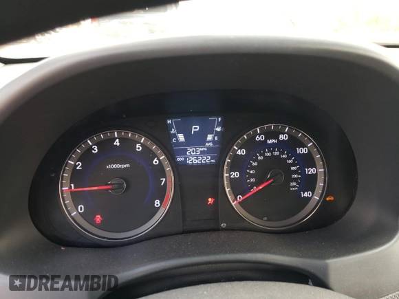 2013 Hyundai Accent GLS with VIN KMHCT4AE3DU335866, listed as a Copart auction lot 67325384 with 126,222 mi miles and Salvage Title. Bid and sale history available at carsss.com. Image 9.