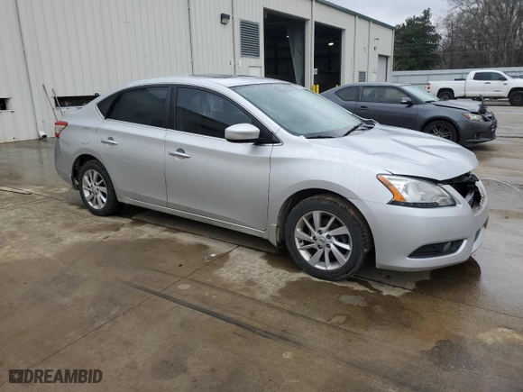 2015 Nissan Sentra SV with VIN 3N1AB7AP7FY376313, listed as a Copart auction lot 46132415 with 191,773 mi miles and Salvage Title. Bid and sale history available at carsss.com. Image 4.