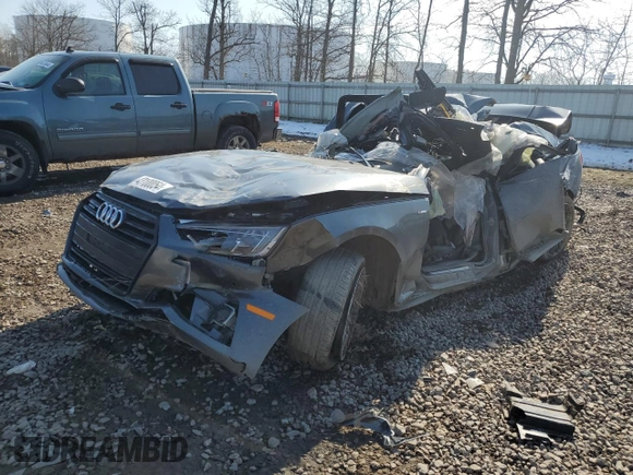2019 Audi A4 Prestige with VIN WAUFNAF42KN012469, listed as a Copart auction lot 43100054 with 0 mi miles and Salvage Title. Bid and sale history available at carsss.com. Image 1.