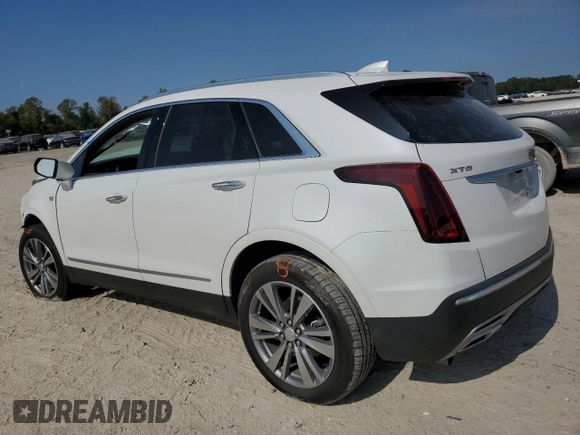 2024 Cadillac XT5 FWD Premium Luxury with VIN 1GYKNCRS1RZ735184, listed as a Copart auction lot 80688374 with 10,587 mi miles and Salvage Title. Bid and sale history available at carsss.com. Image 2.