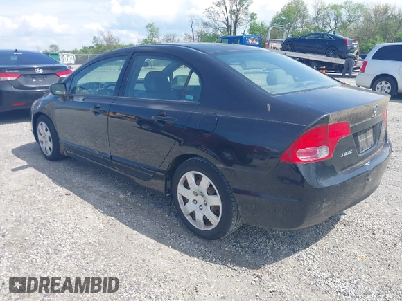 2008 Honda Civic LX with VIN 2HGFA16578H302538, listed as a IAAI auction lot 42091026 with 170,050 mi miles and . Bid and sale history available at DreamBid. Image 3.