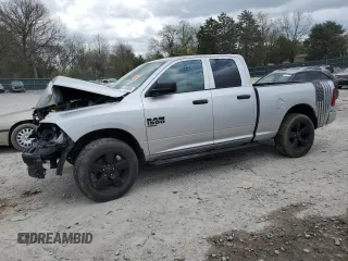 2019 Ram 1500 Tradesman z VIN 1C6RR7FG7KS533780, wystawiony jako Copart lot #51539695 z przebiegiem 43 625 mil mil oraz Czysty tytuł • Clean title. Historia ofert i sprzedaży dostępna na DreamBid. Obrazek 1.