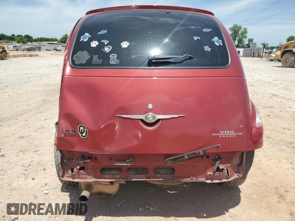 2006 Chrysler PT Cruiser Limited with VIN 3A8FY68B96T208006, listed as a Copart auction lot 57254435 with 96,706 mi miles and Salvage title. Bid and sale history available at DreamBid. Image 6.