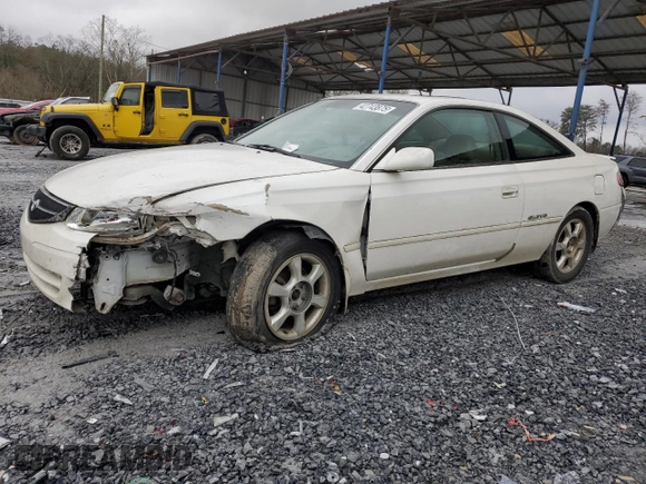 2001 Toyota Solara SE with VIN 2T1CF28P31C490420, listed as a Copart auction lot 42743875 with 282,739 mi miles and Salvage Title. Bid and sale history available at carsss.com. Image 1.