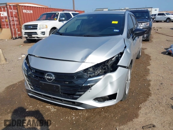 2024 Nissan Versa S with VIN 3N1CN8DV5RL884491, listed as a IAAI auction lot 41505452 with 10,519 mi miles. Bid and sale history available at carsss.com. Image 6.