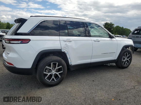 2024 Jeep Grand Cherokee Limited z VIN 1C4RJHBG4R8515093, wystawiony jako Copart lot #58533175 z przebiegiem 19 485 mil mil oraz Szkoda całkowita • Salvage title. Historia ofert i sprzedaży dostępna na DreamBid. Obrazek 3.