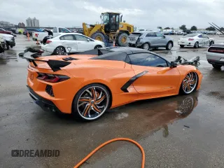 2023 Chevrolet Corvette 2LT with VIN 1G1YB3D44P5124404, listed as a Copart auction lot 79897844 with 6,394 mi miles and Salvage Title. Bid and sale history available at carsss.com. Image 3.