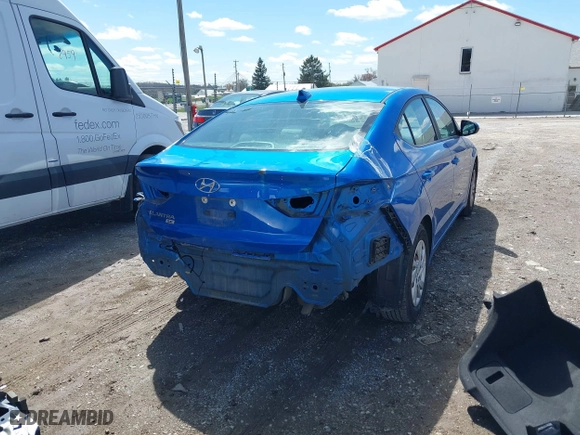2017 Hyundai Elantra SE with VIN KMHD74LF4HU128066, listed as a IAAI auction lot 41994646 with 95,672 mi miles. Bid and sale history available at carsss.com. Image 6.