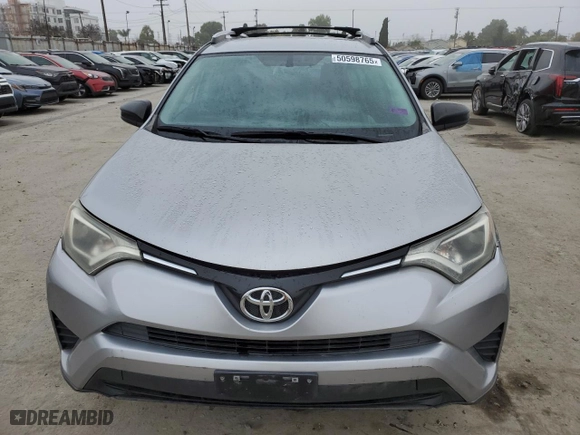 2016 Toyota RAV4 LE with VIN 2T3ZFREV5GW251763, listed as a Copart auction lot 50598765 with 147,873 mi miles and Salvage Title. Bid and sale history available at carsss.com. Image 5.