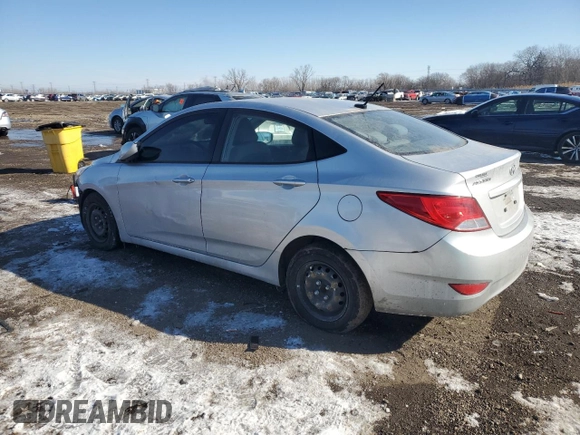 2017 Hyundai Accent SE with VIN KMHCT4AE9HU307981, listed as a Copart auction lot 46506845 with 101,763 mi miles and Salvage Title. Bid and sale history available at carsss.com. Image 2.