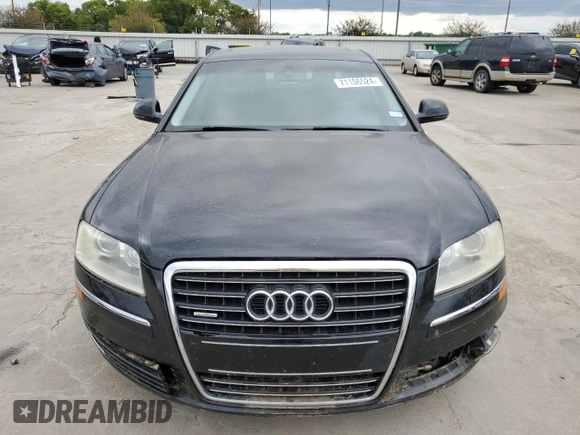 2008 Audi A8 L 4.2L with VIN WAUMV94E38N008960, listed as a Copart auction lot 71106524 with 0 mi miles and Salvage Title. Bid and sale history available at carsss.com. Image 5.
