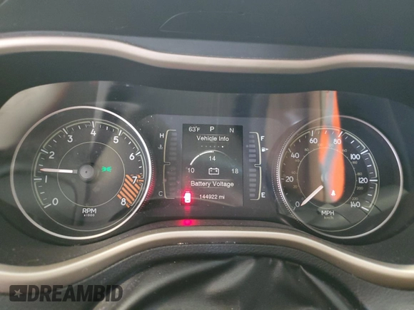 2014 Jeep Cherokee Latitude with VIN 1C4PJMCS0EW298506, listed as a Copart auction lot 54204895 with 144,922 mi miles and Clean Title. Bid and sale history available at carsss.com. Image 9.