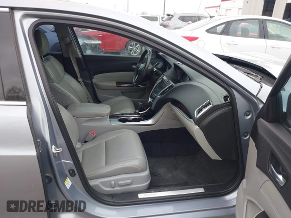 2015 Acura TLX with VIN 19UUB1F3XFA006489, listed as a IAAI auction lot 41352507 with 121,710 mi miles. Bid and sale history available at carsss.com. Image 5.