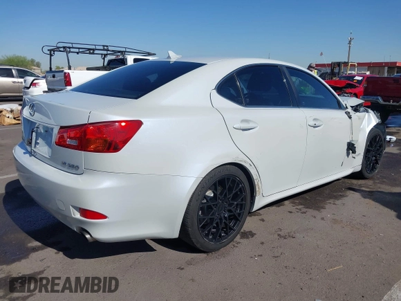2007 Lexus IS 250 with VIN JTHBK262472046760, listed as a IAAI auction lot 42287520 with 219,758 mi miles and . Bid and sale history available at DreamBid. Image 4.