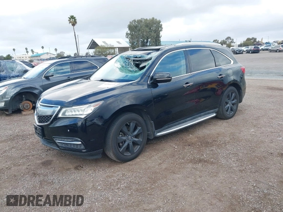 2016 Acura MDX w/Advance with VIN 5FRYD4H98GB002803, listed as a IAAI auction lot 41544124 with 110,310 mi miles. Bid and sale history available at carsss.com. Image 17.