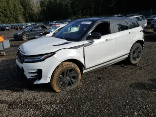 2021 Land Rover Range Rover Evoque R-Dynamic S with VIN SALZT2FX1MH152934, listed as a Copart auction lot 46004135 with 0 mi miles and Salvage Title. Bid and sale history available at carsss.com. Image 1.