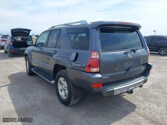 2004 Toyota 4Runner Limited with VIN JTEBU17RX48019309, listed as a IAAI auction lot 41866384 with 214,584 mi miles. Bid and sale history available at carsss.com. Image 3.